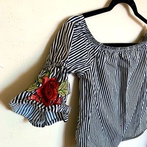 Rosebud Off The Shoulder Blouse